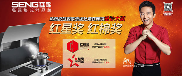 鄧超代言森歌高端集成灶